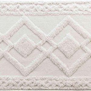 Bílá koupelnová předložka 50x80 cm Gladis – douceur d'intérieur