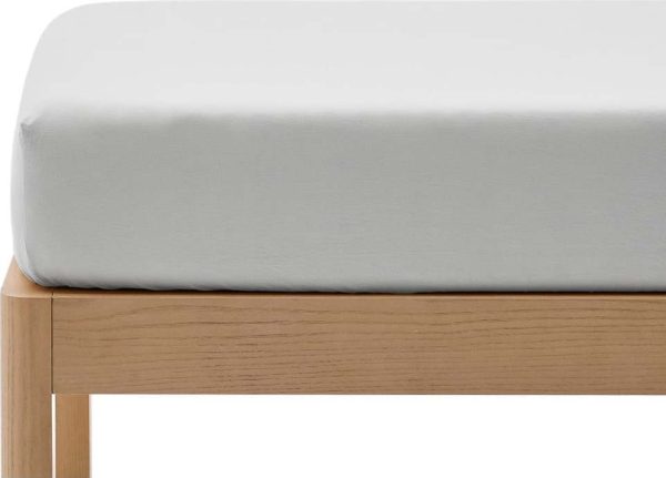Bílé napínací prostěradlo z bavlněného perkálu 70x140 cm Fleno – Kave Home