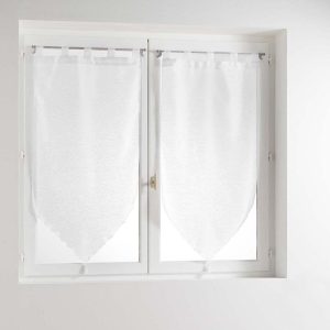 Bílé voálové záclony v sadě 2 ks 45x90 cm Lissea – douceur d'intérieur