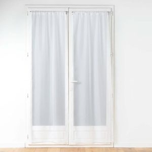 Bílé záclony v sadě 2 ks z mikrosaténu 70x200 cm Voiline – douceur d'intérieur