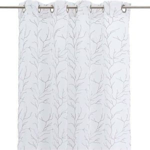 Bílo-šedá záclona 140x260 cm Coral – Casa Selección
