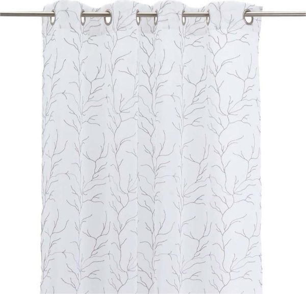 Bílo-šedá záclona 140x260 cm Coral – Casa Selección