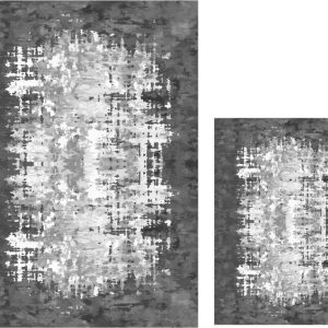 Bílo-šedé koupelnové předložky v sadě 2 ks 60x100 cm Modern – Mila Home
