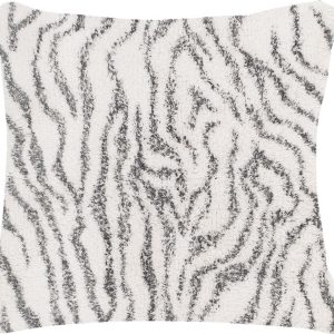 Bílo-šedý bavlněný dekorativní polštář Tiseco Home Studio Zebra