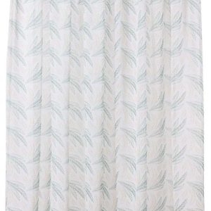 Bílo-zelená záclona 300x260 cm Seva – Mendola Fabrics