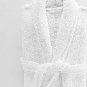 Bílý bavlněný župan velikost M Tendresse – douceur d'intérieur