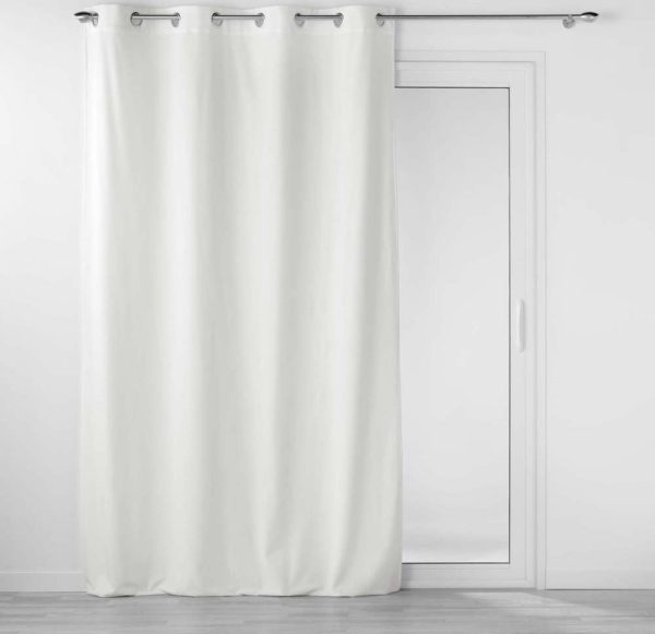 Bílý sametový závěs 140x260 cm Velouriane – douceur d'intérieur