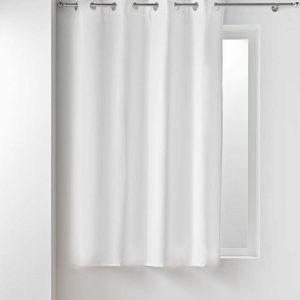 Bílý termo/odhlučňovací závěs z mikrovlákna 135x180 cm Micropolar – douceur d'intérieur