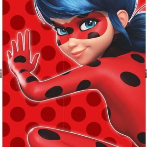 Červená bavlněná dětská osuška 70x140 cm Miraculous – Jerry Fabrics