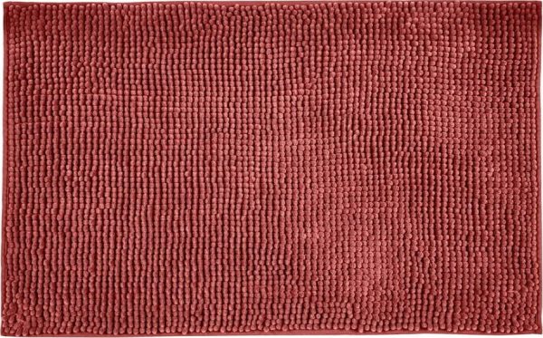 Červená textilní koupelnová předložka 50x80 cm Chenille – Allstar