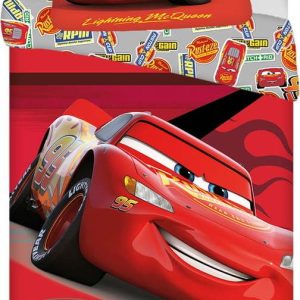Červené bavlněné dětské povlečení na jednolůžko 140x200 cm Cars "Legend" – Jerry Fabrics