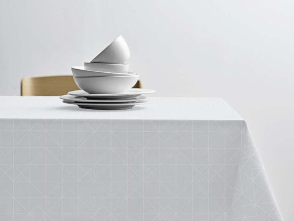 Damaškový ubrus ø 180 cm Tiles Damask – Södahl