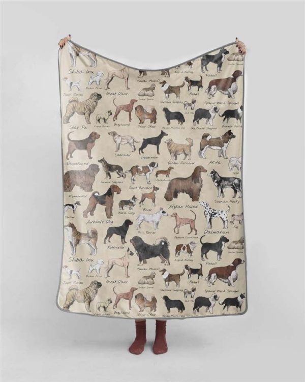 Deka 130x170 cm Dog Types – Really Nice Things