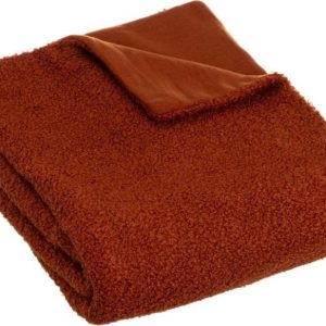 Deka s beránkem v cihlové barvě 130x160 cm Sherpa Bouclé – Casa Selección
