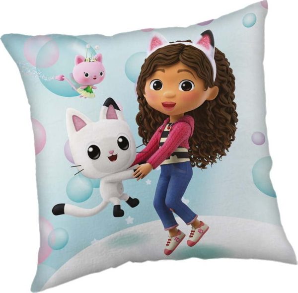 Dětský polštářek 40x40 cm Gabby's Dollhouse "Bubbles" – Jerry Fabrics