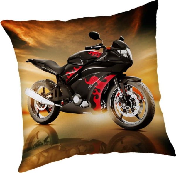 Dětský polštářek 40x40 cm Motorbike "Red" – Jerry Fabrics