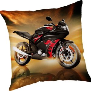 Dětský polštářek 40x40 cm Motorbike "Red" – Jerry Fabrics