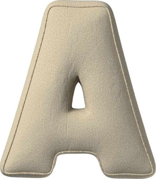 Dětský polštářek Letter A – Yellow Tipi