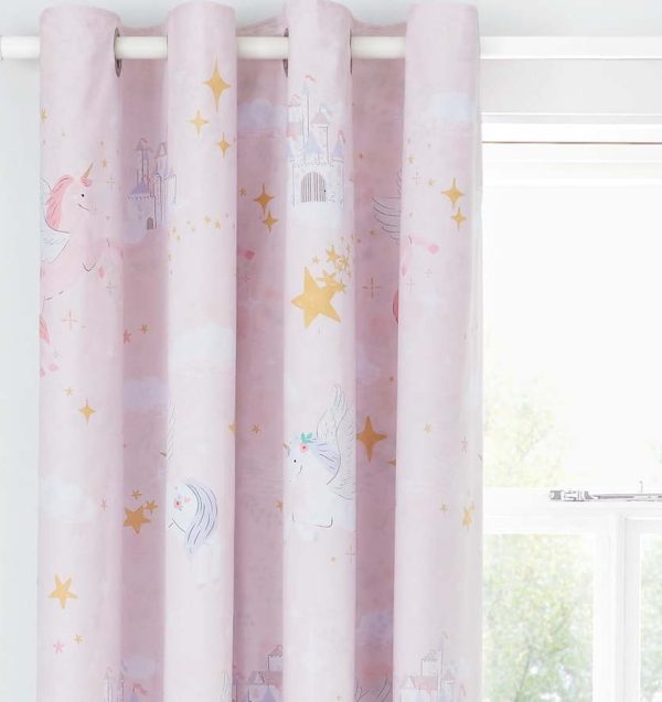 Dětský závěs 2 ks 168x183 cm Fairytale Unicorn – Catherine Lansfield