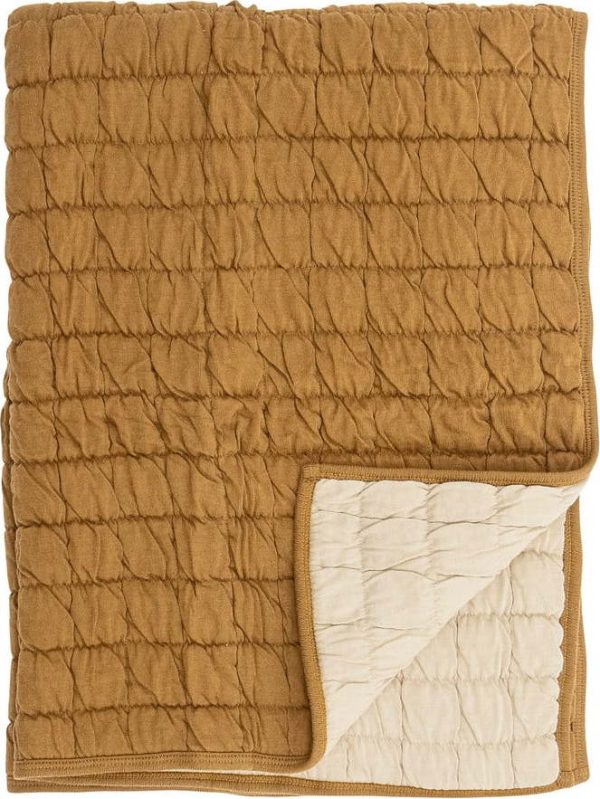 Hnědá bavlněná dětská deka 80x100 cm Baille – Bloomingville Mini