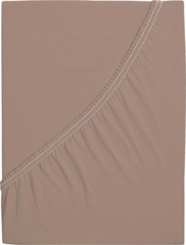 Hnědé napínací prostěradlo 200x220 cm – B.E.S.