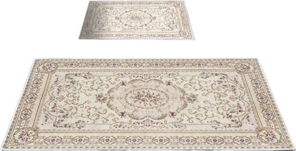 Hnědo-béžové koupelnové předložky v sadě 2 ks 60x100 cm – Foutastic