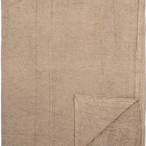 Hnědý přehoz s příměsí lnu 220x260 cm Terni – Bloomingville