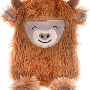 Hnědý termofor z mikroplyše 700 ml Highland Cow – Sass & Belle
