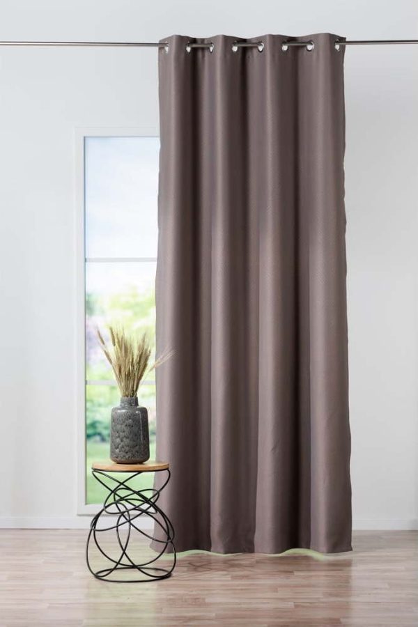 Hnědý závěs 140x245 cm Tempo – Mendola Fabrics