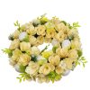 Jarní věnec s dřevěnými květy a vajíčky 30 cm - Image 3