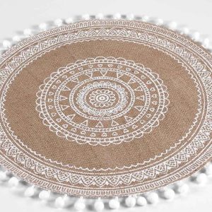 Jutové prostírání ø 38 cm Renata – douceur d'intérieur
