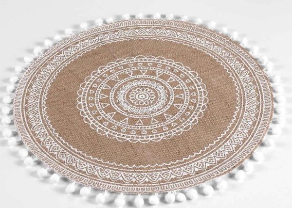 Jutové prostírání ø 38 cm Renata – douceur d'intérieur