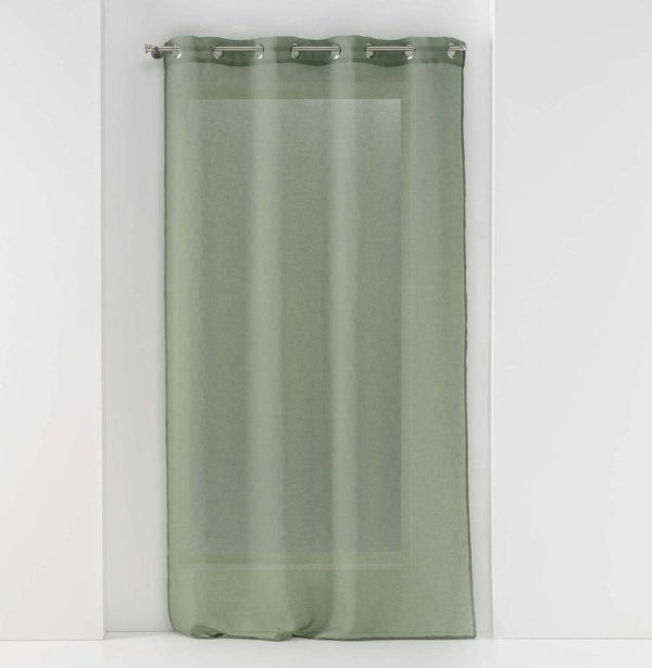 Khaki voálová záclona 140x280 cm Sandra – douceur d'intérieur