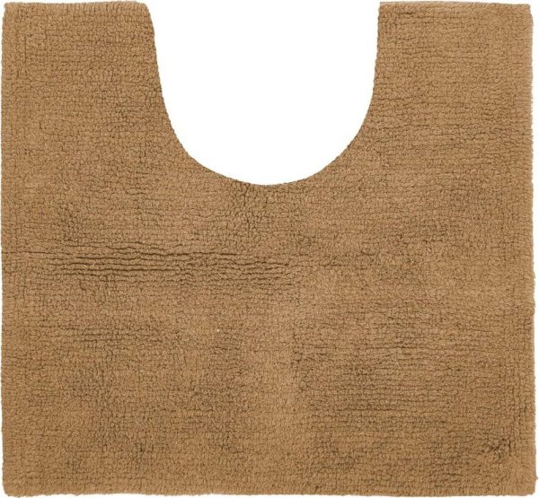 Koňakově hnědá koupelnová předložka 50x45 cm Riva - Tiseco Home Studio