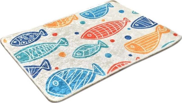 Koupelnová předložka s motivem barevných ryb Foutastic Colour Fish