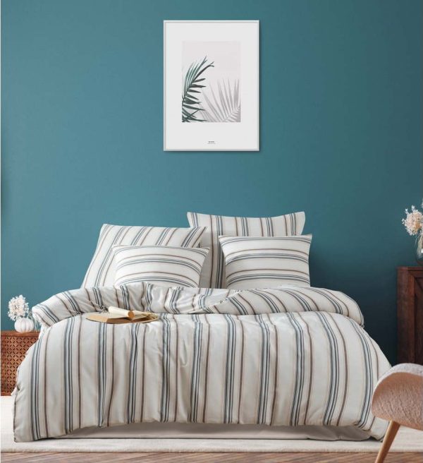Krémové povlečení na dvoulůžko 200x200 cm Nairobi – Mijolnir