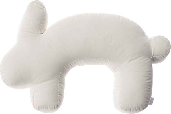 Krémový kojicí polštář Velvet Bunny – Yellow Tipi