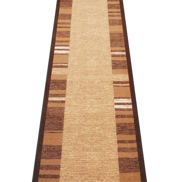 Kusový běhoun GENEVE hnědá 80 x 350 cm