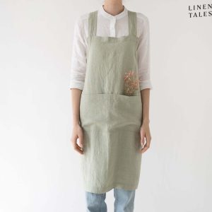 Lněná zástěra Crossback – Linen Tales