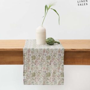 Lněný běhoun na stůl 40x200 cm Botany 2 Lightweight – Linen Tales