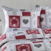 Ložní povlečení z mikrovlákna PATCHWORK SRDCE 2x jednolůžko - Image 2