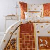 Ložní rodinná souprava z mikrovlákna PATCHWORK s prostěradly a povlaky na polštářky sada 4 dílů na jednolůžko - Image 4