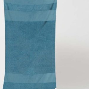 Modrá bavlněná plážová osuška Sunnylife Summer Stripe