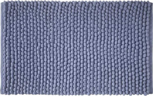Modrá koupelnová předložka 50x80 cm Aspen Bobble – Bianca
