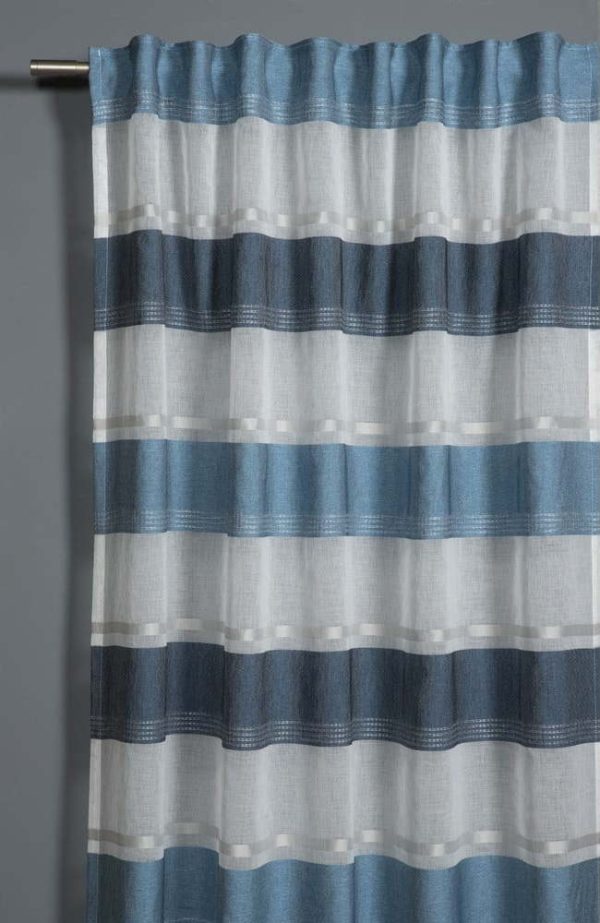 Modrá záclona 245x140 cm Etamine - Gardinia