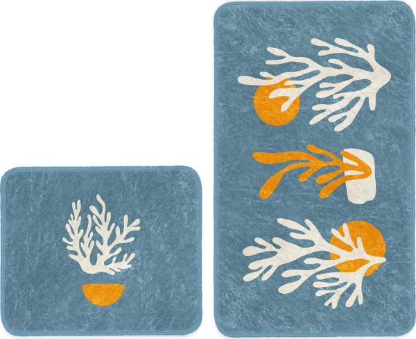 Modré koupelnové předložky v sadě 2 ks 60x100 cm – Mila Home