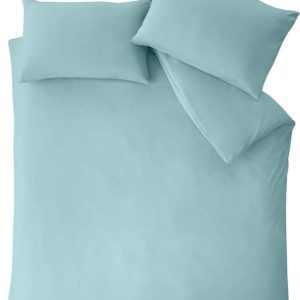 Modré prodloužené povlečení na dvoulůžko z mikrovlákna 230x220 cm So Soft Easy Iron – Catherine Lansfield
