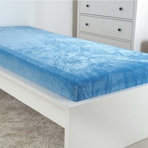 Modré prostěradlo z mikroflanelu 180x200 cm Exclusive – B.E.S.