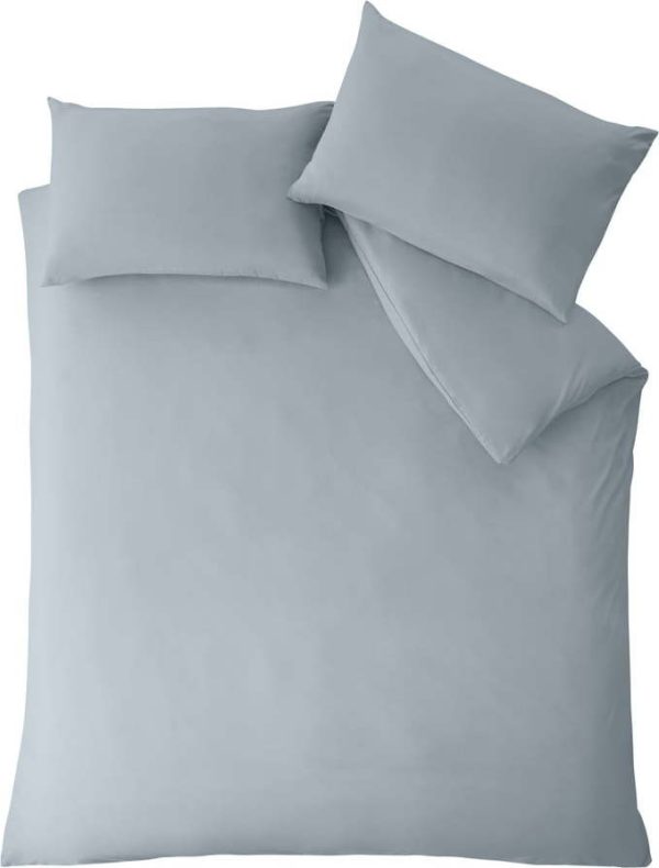 Modrošedé povlečení na dvoulůžko z mikrovlákna 200x200 cm So Soft Easy Iron – Catherine Lansfield