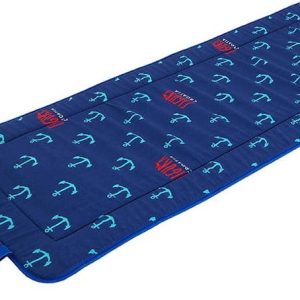 Modrý zahradní podsedák na lehátko 52x148 cm Anchors – B.E.S.